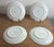 Add a touch of classic Mid-Century Modern charm to your table with this beautiful set of **4 Vintage Fitz & Floyd Monotone...