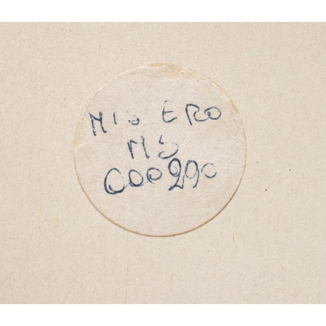 1980s Fausto Salomoni, Mystery, 1980s, Painting on Glass For Sale - Image 5 of 6