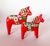 Wood Mid Century Large Swedish Modern Hand Painted Dala Horse by Nils Olsson For Sale - Image 7 of 7