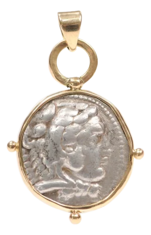 Heracles Silver Tetradrachm w 18K trim