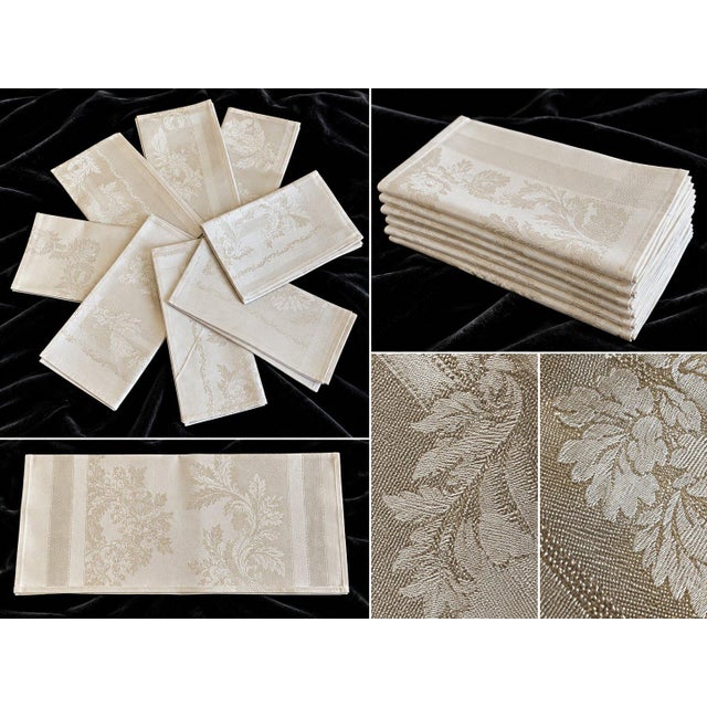 Beautiful damask napkins featuring delicate floral patterns and a subtle satin sheen. Perfect for formal dinners,...