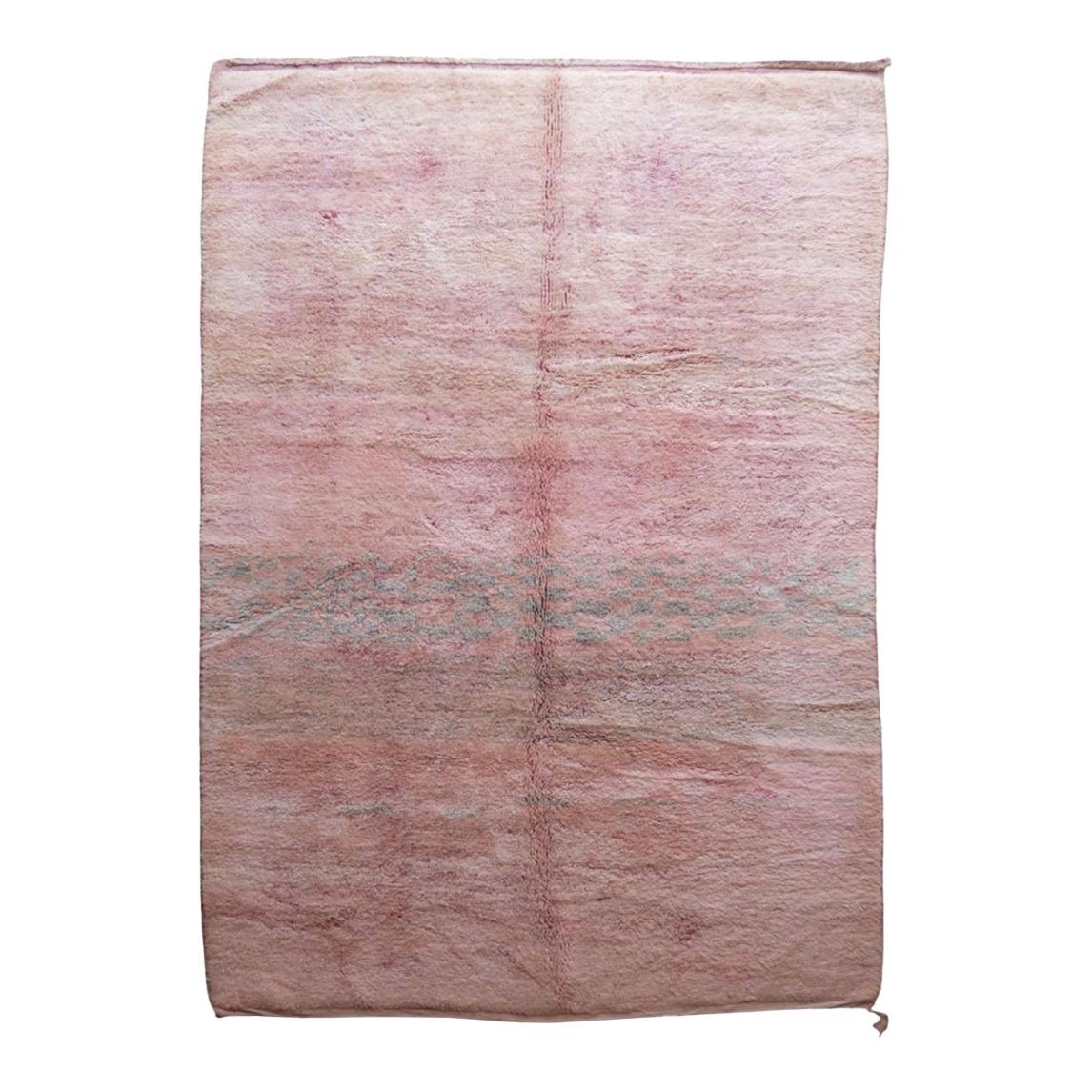 Dusky Pink Mrirt Wool Rug | Chairish