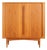 Teak Highboard with Louvered Doors by Bernhard Pedersen & Søn, Denmark, 1960s For Sale