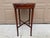 1930s Regency-Style Mahogany Oval Side Table With Cross-Stretcher Base For Sale - Image 10 of 11