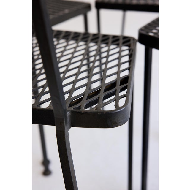 Set of Four Sculptural Garden Dining Chairs For Sale - Image 11 of 11