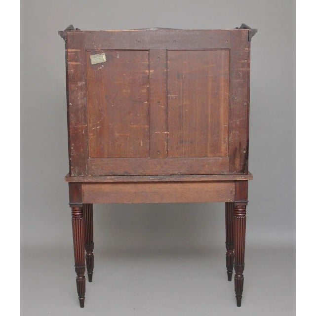 Brown Antique Mahogany Cabinet, 1830s For Sale - Image 8 of 18