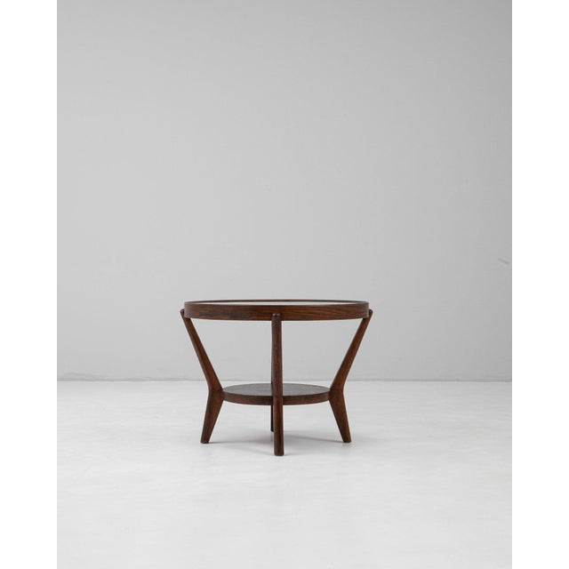 19th Century Czechia Art Deco Brown Wood Coffee Table For Sale - Image 4 of 11