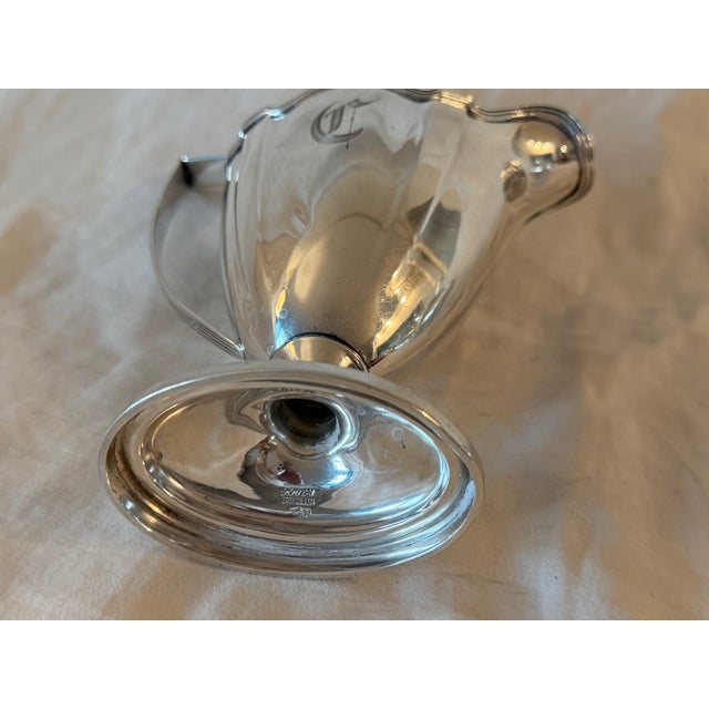 American Early 20th Century Gorham Plymouth Sterling Silver 4-Piece Tea Set – 1566g For Sale - Image 3 of 12