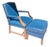 Step Back Into Mid-Century Elegance With This Stunning Vintage Lounge Chair and Matching Ottoman Set For Sale
