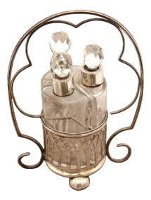Glass Perfume Bottles, Set of 3