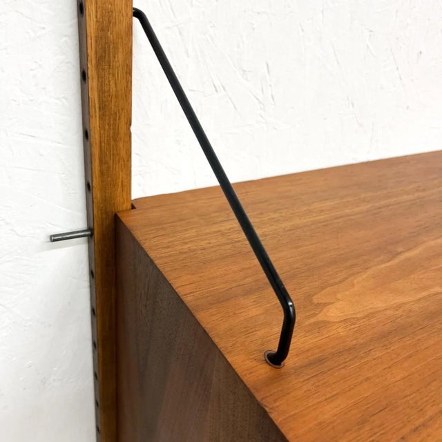 1960s 1960s Scandinavian Royal Two Bay Wall Unit System Record Cabinet For Sale - Image 5 of 13