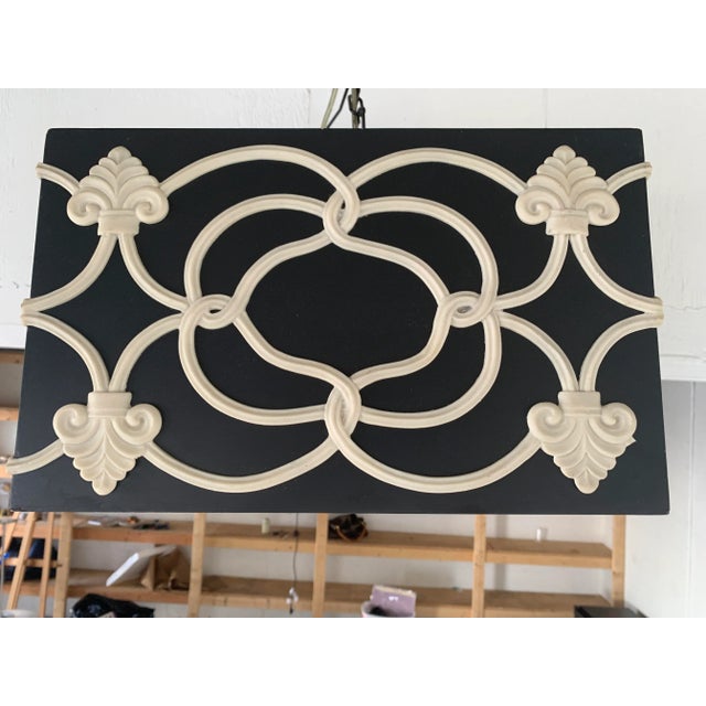 Mid 20th Century Vintage Hollywood Regency Box Chandelier For Sale - Image 5 of 12