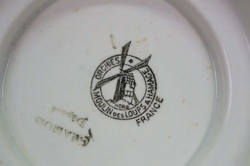 Mid 20th Century Limoges France Orchies Moulin Des Loups & Hamage