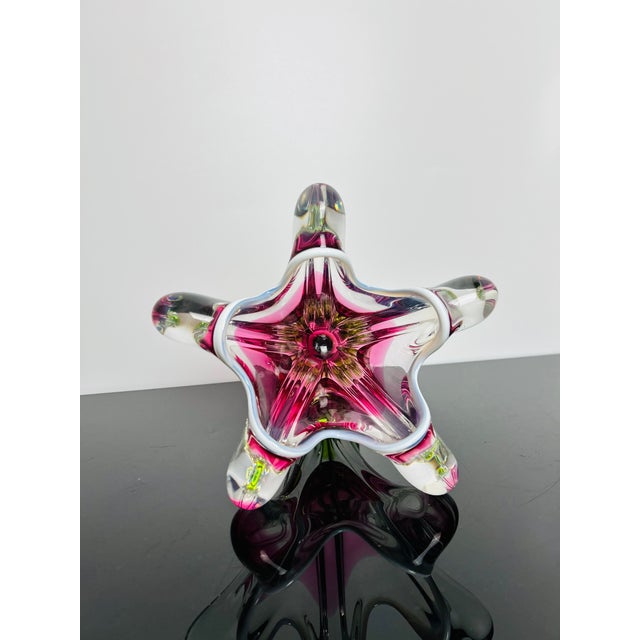 Model 316/1/25 Pink and Green Art Glass Vase by Josef Hospodka for Chřibská, Czechoslovakia, 1960s For Sale - Image 9 of 11