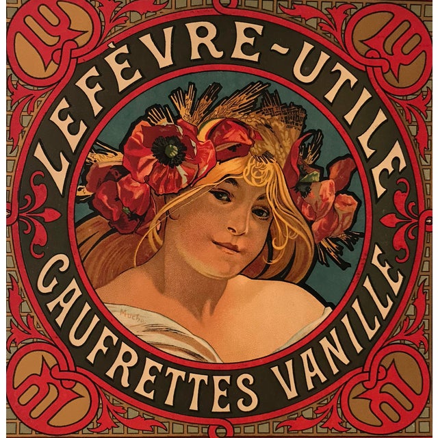 Date: c. 1900 Size: 7 x 7 inches About The Poster: Alphonse Maria Mucha (1860-1939) is most often remembered for the...