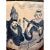 This vintage Chinese blue and white porcelain planter/cachepot features a continuous hand-painted scene depicting Chinese...