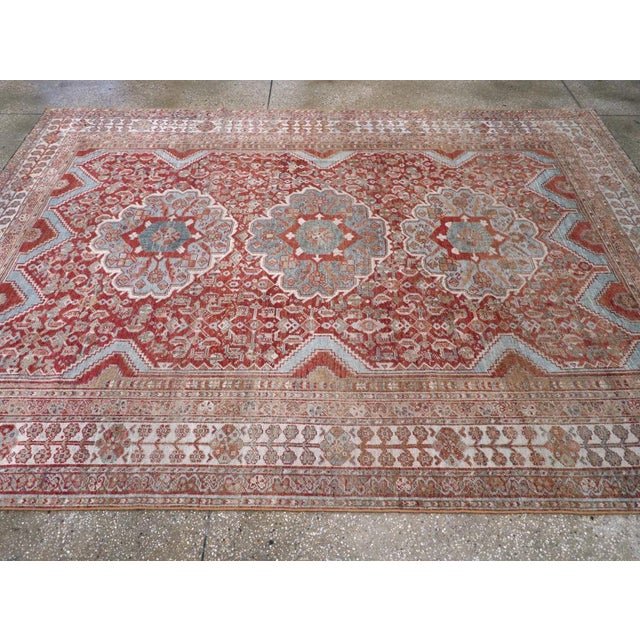 Galerie Shabab Collection Early 20th Century Persian Shiraz Accent Carpet For Sale In New York - Image 6 of 10