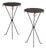 A Pair of Gueridon Style Iron Drink Tables, in the Manner of Jean-Michel Frank For Sale