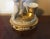 Antique Early 19th Century French Empire Porcelain Inkwell in Gold & White Featuring a Cherub For Sale - Image 9 of 13