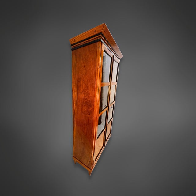 Biedermeier Cherry Wood Display Cabinet, Southern Germany, 1825 For Sale - Image 3 of 14