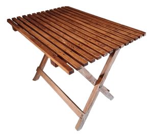 Mid-20th Century Folding Pine Table, 1950s