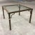 Metal Mastercraft Aged Brass Coffee Table After Jansen For Sale - Image 7 of 13