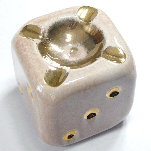 Mid-Century Modern Vintage French Pottery Ashtray from Vallauris, 1960s For Sale - Image 3 of 9