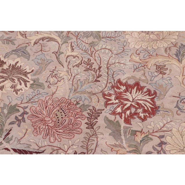 Shabby Chic Pak-Persian Gray/Gray Wool Rug - 9'0'' X 12'1'' For Sale - Image 4 of 9