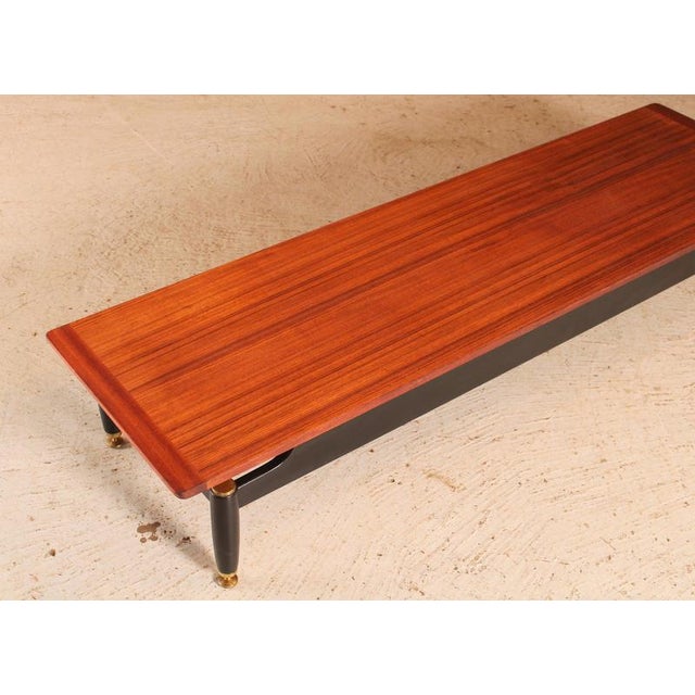 Long Mid-Century Tola and Black Librenza Coffee Table from G-Plan, 1960s For Sale - Image 9 of 13