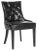 Modern 19''H Tufted Ring Chair With Silver Nailheads in Black & Espresso - a Pair For Sale - Image 3 of 9