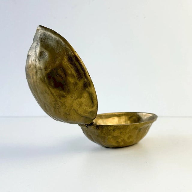 Mid 20th Century Midcentury Oversized Brass Walnut Nutcracker For Sale - Image 5 of 12