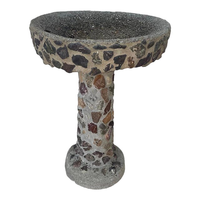 Vintage Stone Bird Bath Chairish