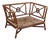 Vintage McGuire Target Back Oversized Lounge Chair For Sale