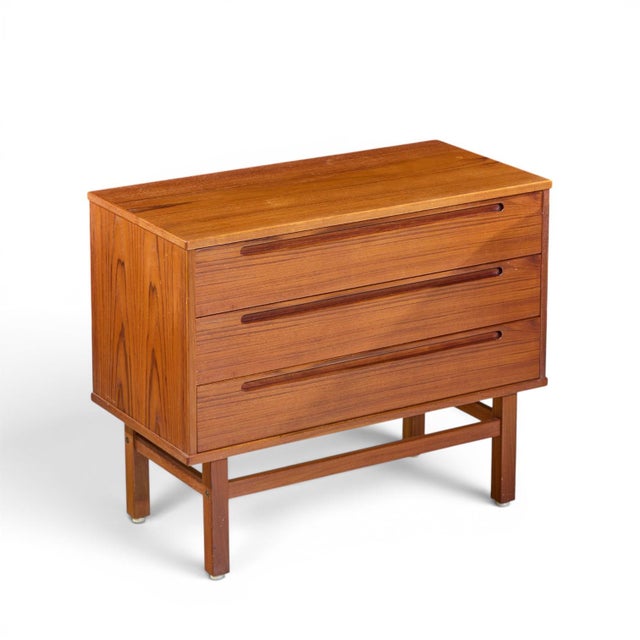 Nils Jonsson for Tørring Møbelfabrik Mid Century Danish Teak Dresser Chest of Drawers - Pair For Sale - Image 10 of 12