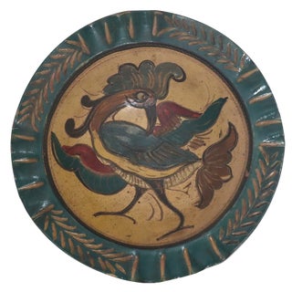 Italian Bowl with a Bird For Sale