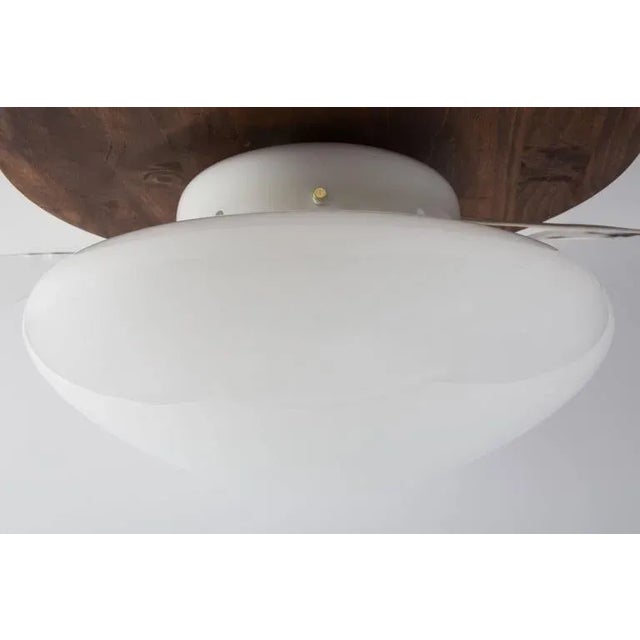 Large Sergio Mazza 'Magnolia' ceiling lamp for Quattrifolio, circa 1971. Executed in a seemingly floating bilious hand...