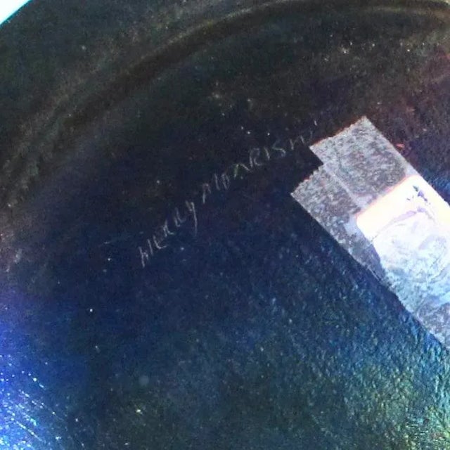 1990s Dichroic Art Glass Plate by Henry Monrign For Sale - Image 5 of 6