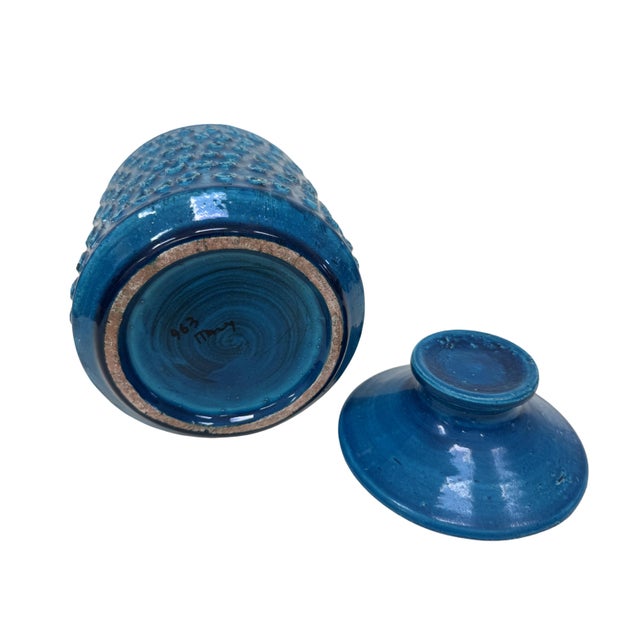 Midcentury Italian Pottery Jar For Sale - Image 4 of 6