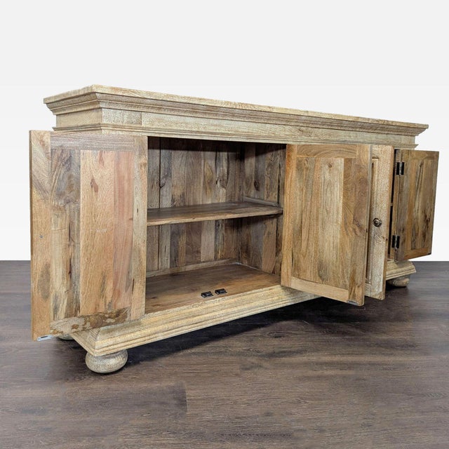 Rustic Rustic Four Door Buffet For Sale - Image 3 of 10