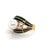 The Mikimoto Pearl Diamond Enamel 18k Gold Dome Ring in size 5 is a luxurious and elegant piece of jewelry crafted in...