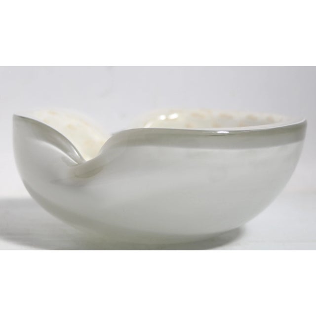 Mid-Century Modern Mid Century Art Glass Bowl Made in Murano Italy For Sale - Image 3 of 12