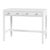 White Nora 40 in. W Rectangular Wood 2 Drawer Writing Desk, White For Sale - Image 8 of 8