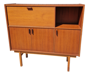 Vintage Scandinavian Teak Highboard, 1960s