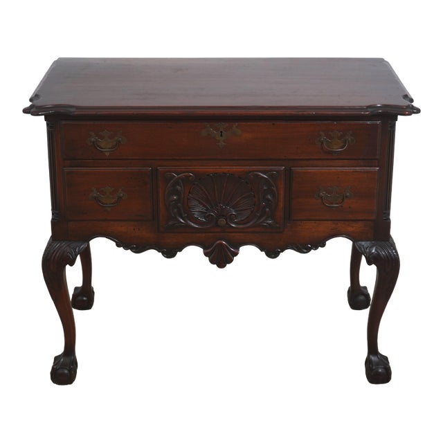 Antique Bench Made Philadelphia Mahogany Lowboy For Sale