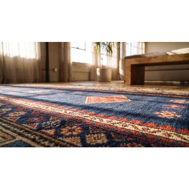 19th Century Caucasian Talish Runner Carpet ( 3'4" x 10"10" - 102 x 330 ) For Sale - Image 15 of 15