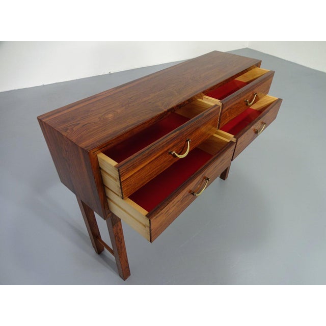 1940s Small Rosewood Chest of Drawers from Ole Wanscher, Denmark, 1940s For Sale - Image 5 of 11