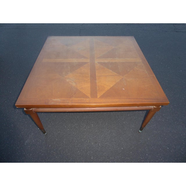 Vintage Mid Century Modern Solid Wood Peg Leg Coffee Table Chairish