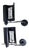 Black Model Dim333 Wall Lamps by Vico Magistretti for Oluce, 1960s, Set of 2 For Sale