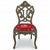 19th-C. Green Painted Black Forest Carved Faux Bois Side Chair in Dog Toile Linen For Sale - Image 4 of 6