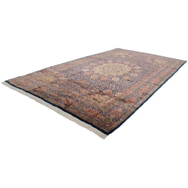 Traditional Vintage Fine Pakistani Ardebil Design Rug - 10' X 16'6" For Sale - Image 3 of 13